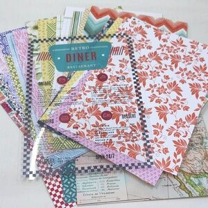 Summer Seasonal Scrapbook Paper Cocoa Daisy 24pcs Double Sided
